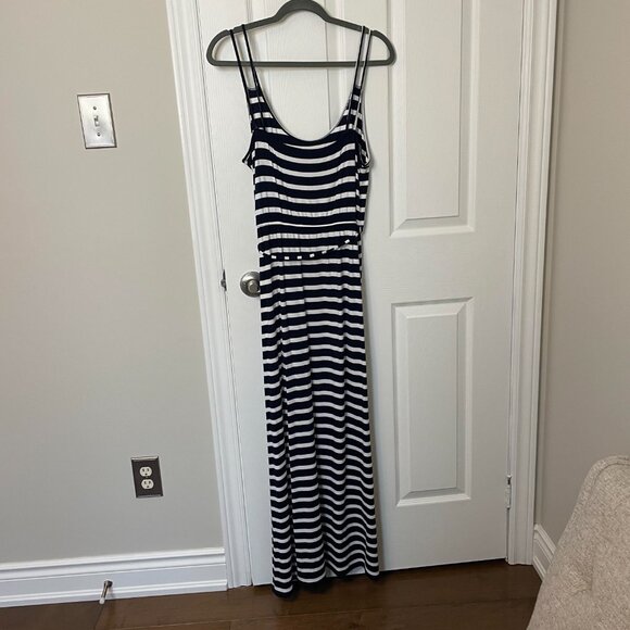 Spaghetti Strap Striped Maxi Dress - Picture 2 of 2